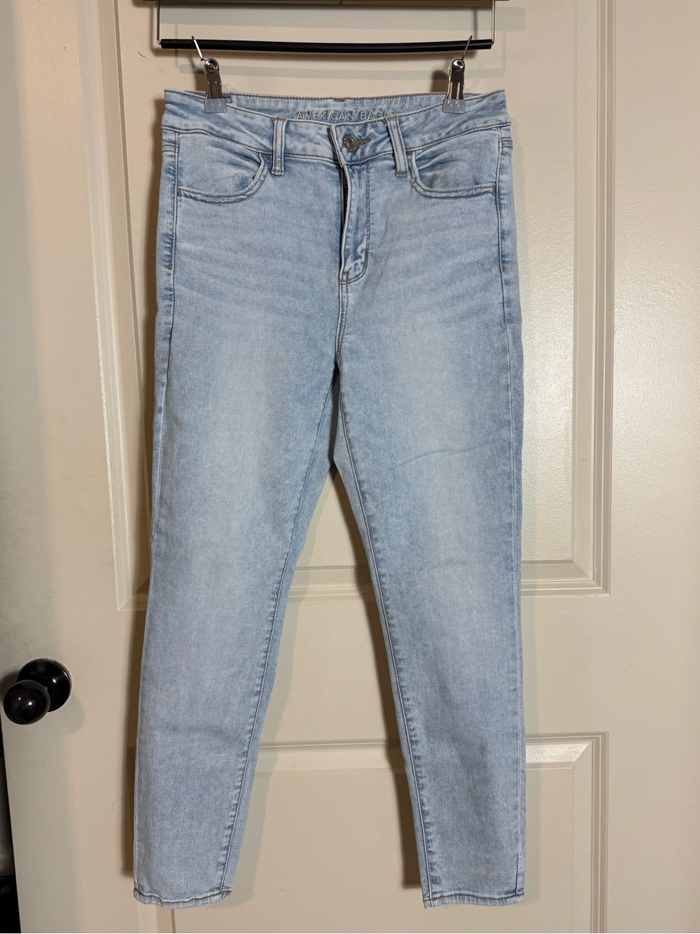 American Eagle Outfitters Light Blue Hi-Rise Skinny Jeans